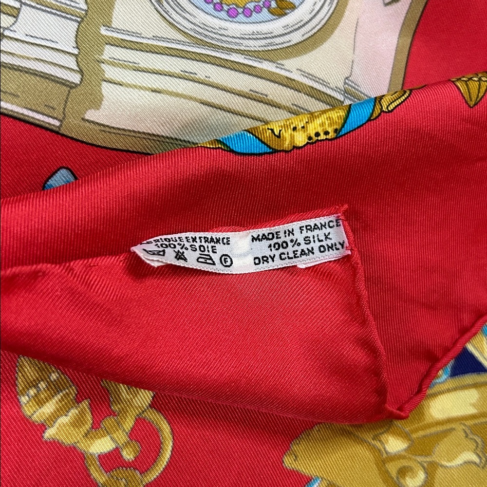 Vintage Hermes Silk Scarff “Homage A Charles Gabriel” - Picture 10 of 11
